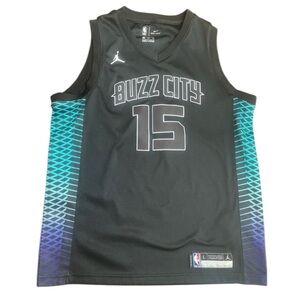 Youth Large Nike Dri Fit Charlotte Hornets Kemba Walker jersey